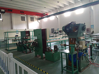 温控冲压设备，四氟规整填料生产线
